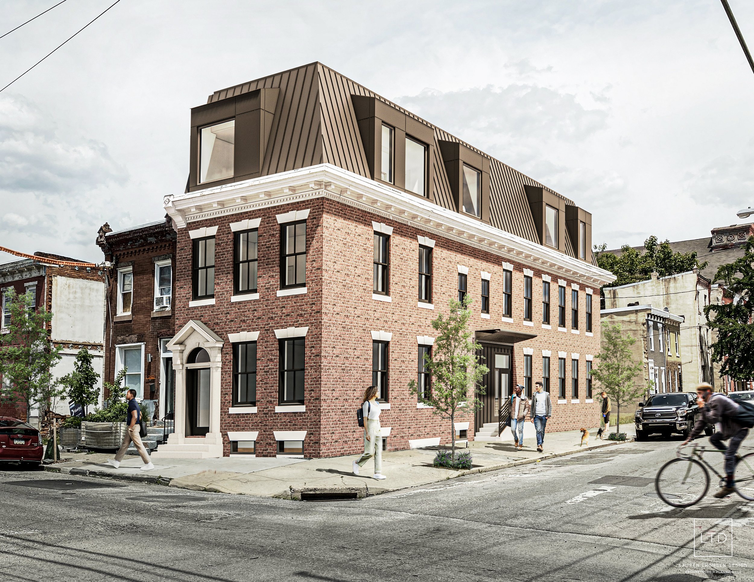 Adaptive reuse and addition of historic Brewerytown building