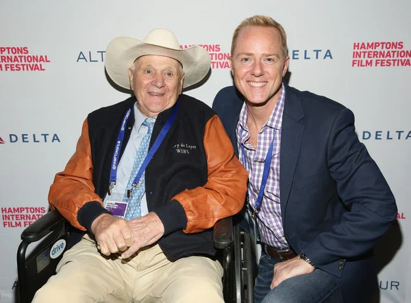 Ron Davis with beloved horseman Harry DeLeyer at the 23rd Annual Hamptons International Film Festival. Photo courtesy Zimbio