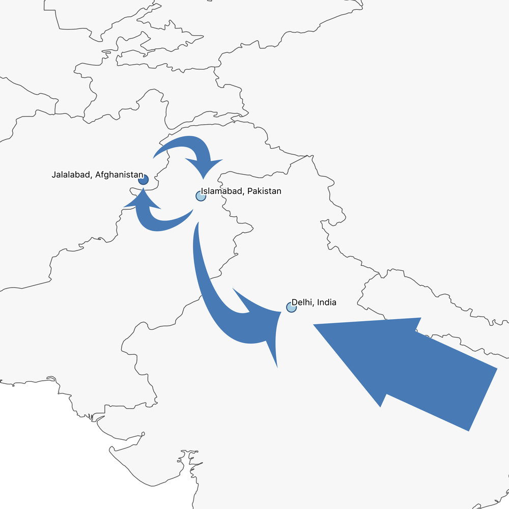 Islamabad is situated in South Asia, a region with highly porous borders and large movements of people, settling and resettling throughout Afghanistan, India, Iran, and Pakistan as conflicts and economic opportunities ebb and flow. Click the map to learn more about the region, and read more RIT cases from the region.