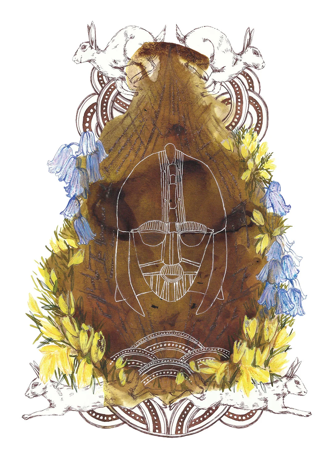 Sutton Hoo illustration following a visit