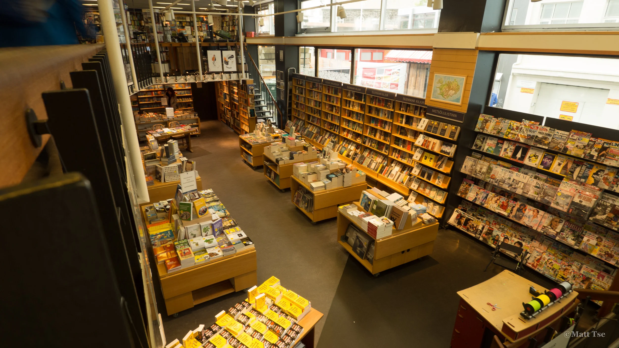 bookstore in Reykjavik