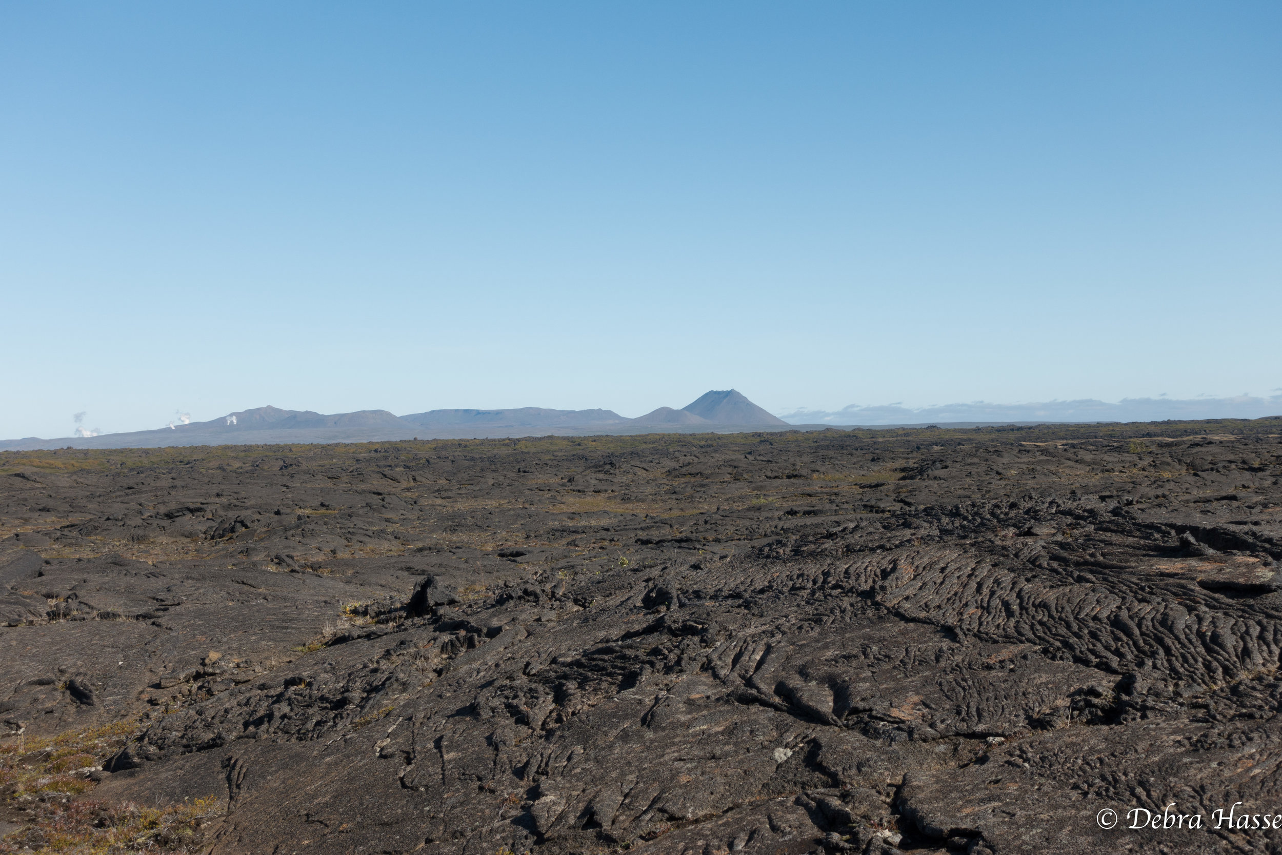 more traditional lava fields