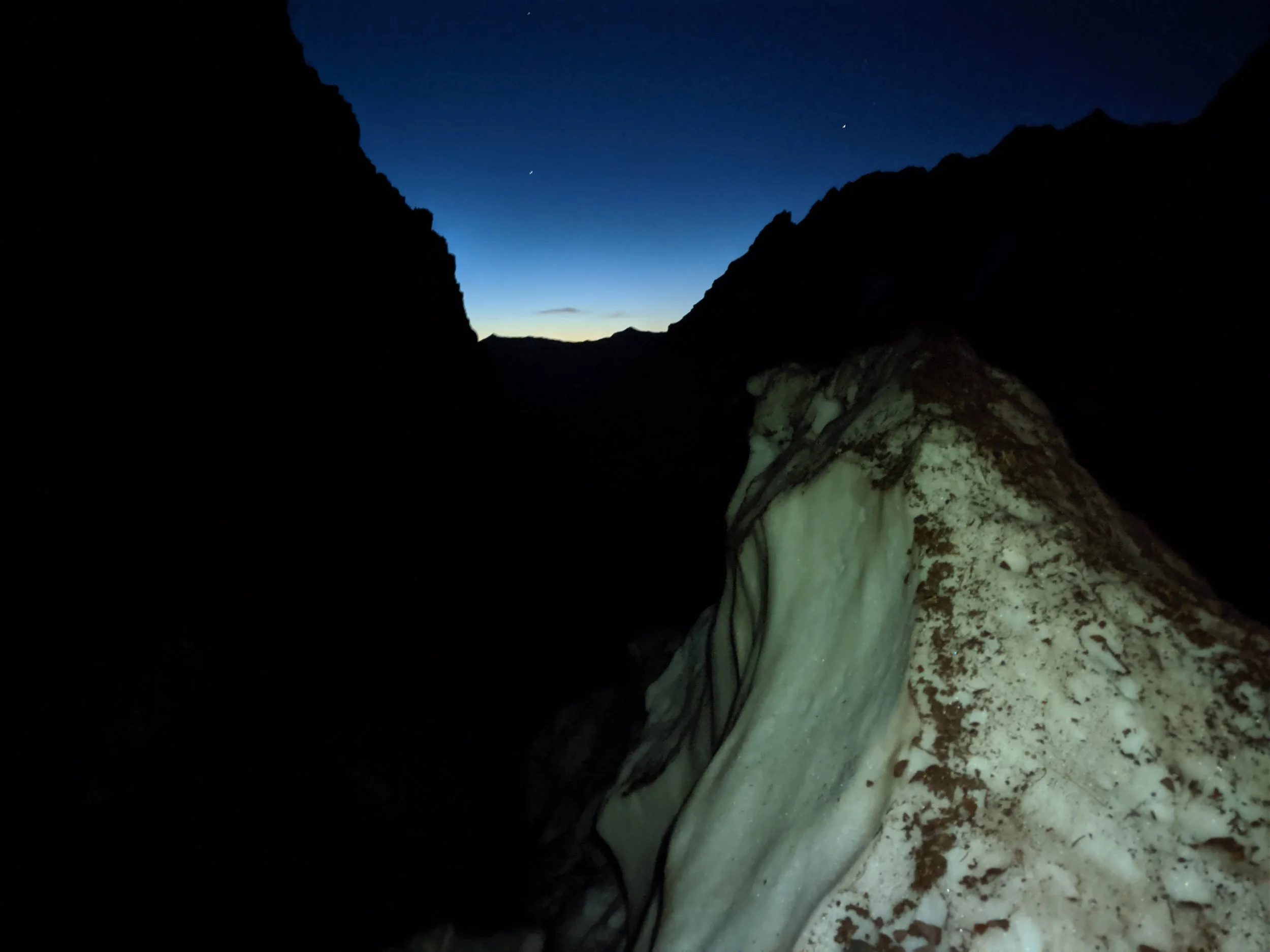 Alpenstart as Rob awakes from basecamp, a shot of the beginnings of an epic adventure, and greeting the day ahead.