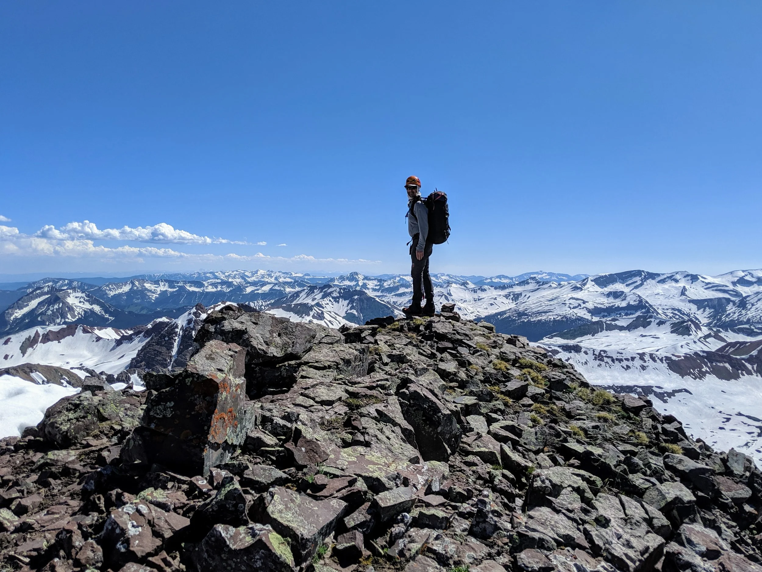Unknown ridge line point overlooking some cool mountain ranges.