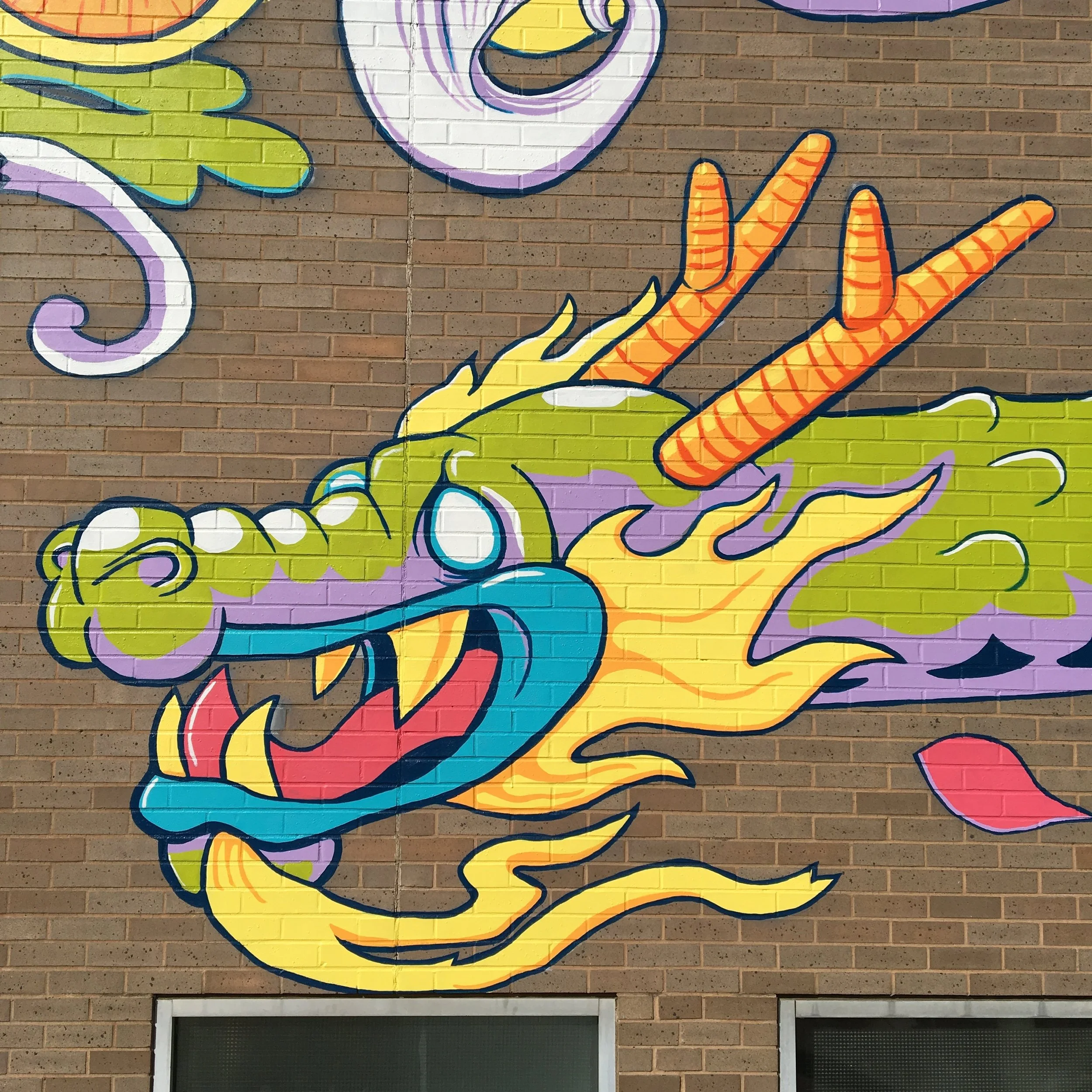 Barberton Library Mural Dragon.JPG