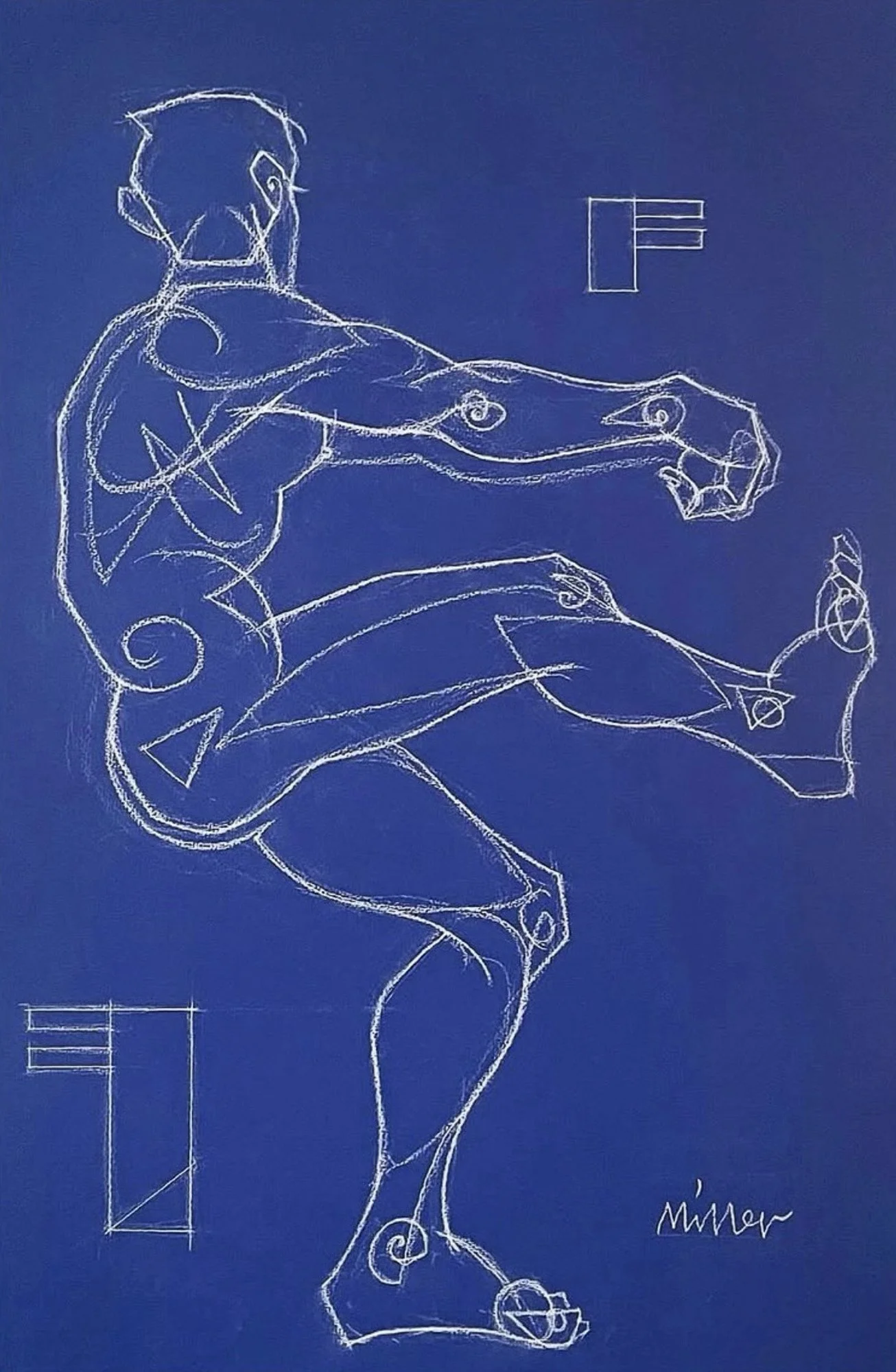Line drawing on paper by Jeff Miller for the new 2026 exhibit Greg Salvatori Gallery, Provincetown MA