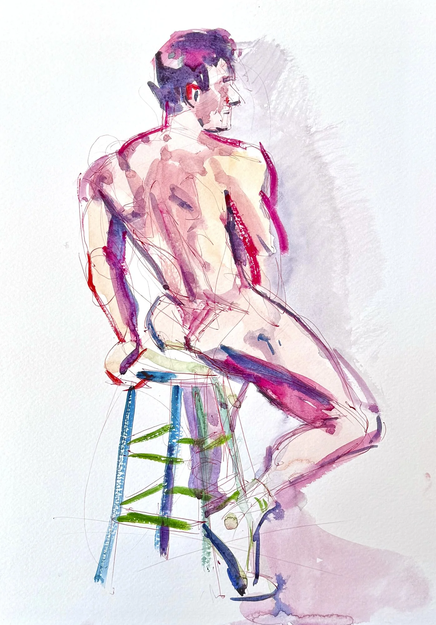 MIKEY IN SOCKS 10.5 x 14.5 .jpg