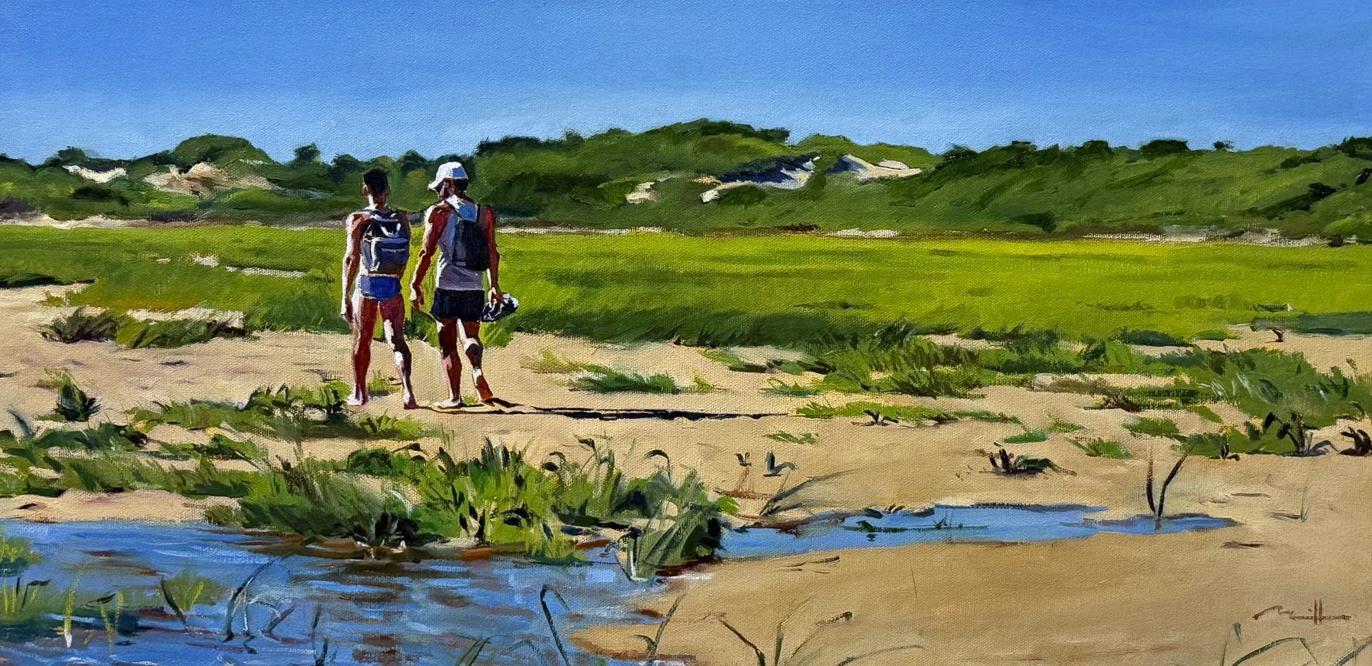 Oil Painting by Michael Lyons for Greg Salvatori Gallery Provincetown