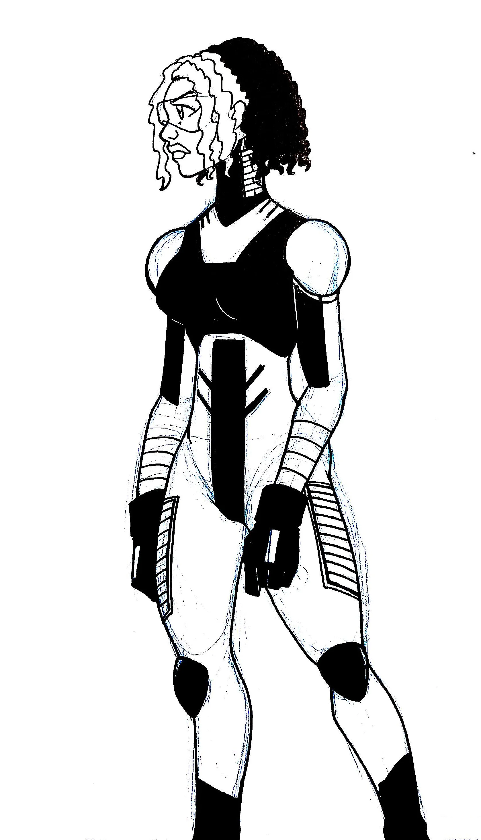 Early concept sketch for Titan by Trew2Art 