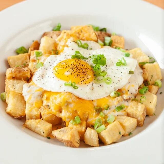 BRKFST PTN : our breakfast poutine is crispy, gooey, and delicious. #nestbrkfst camera 📸: @postmates