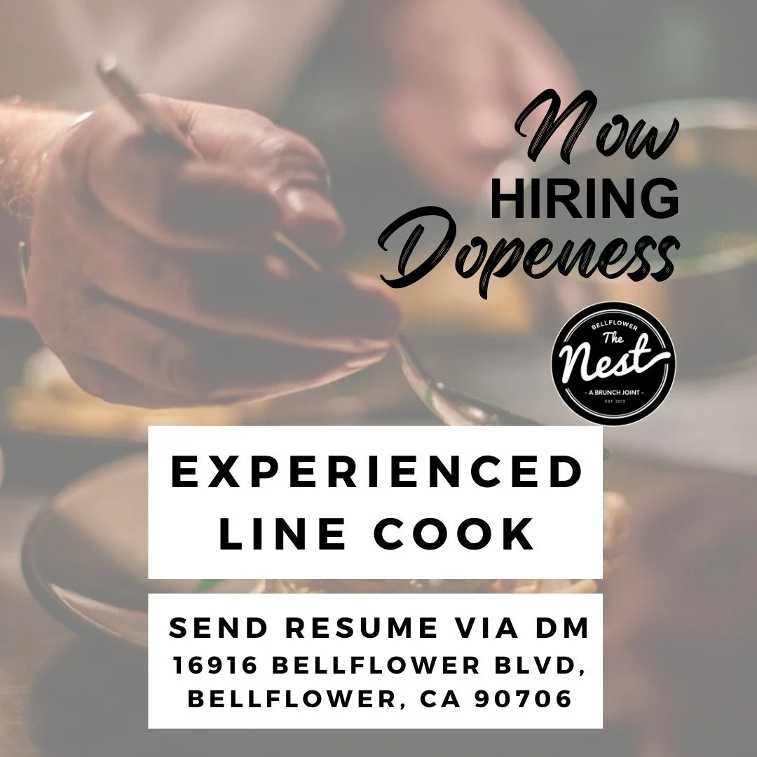 We&rsquo;re hiring a dope, experienced Line Cook
If you can hold it down on the line and cook with intention, we want you. It&rsquo;s all about taking care of people through every plate.
Apply now or tag someone ready for their next move. Send DM or 