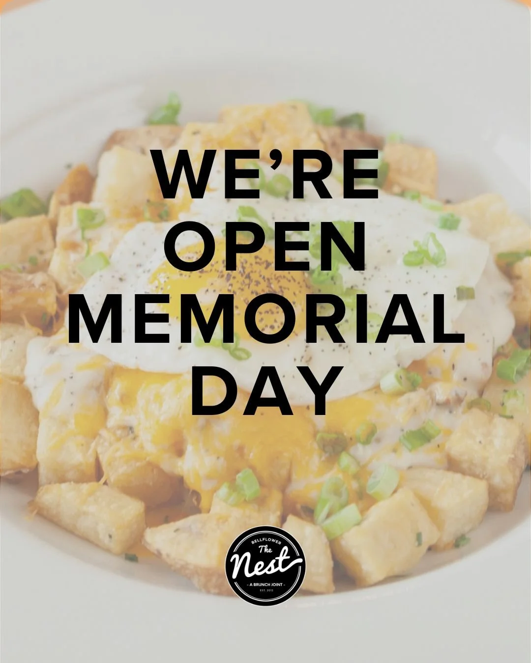 We're Open Memorial Day