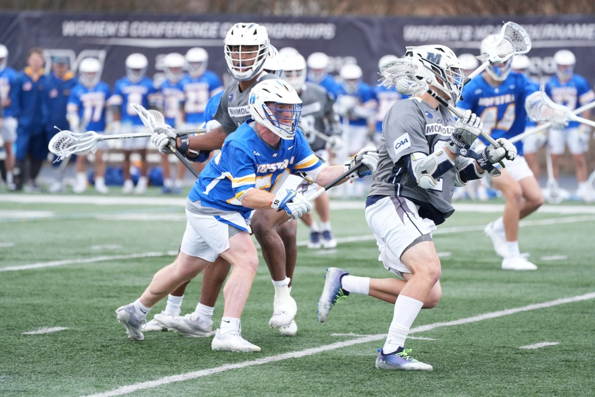 Hofstra men's lacrosse picks up first conference win against Monmouth