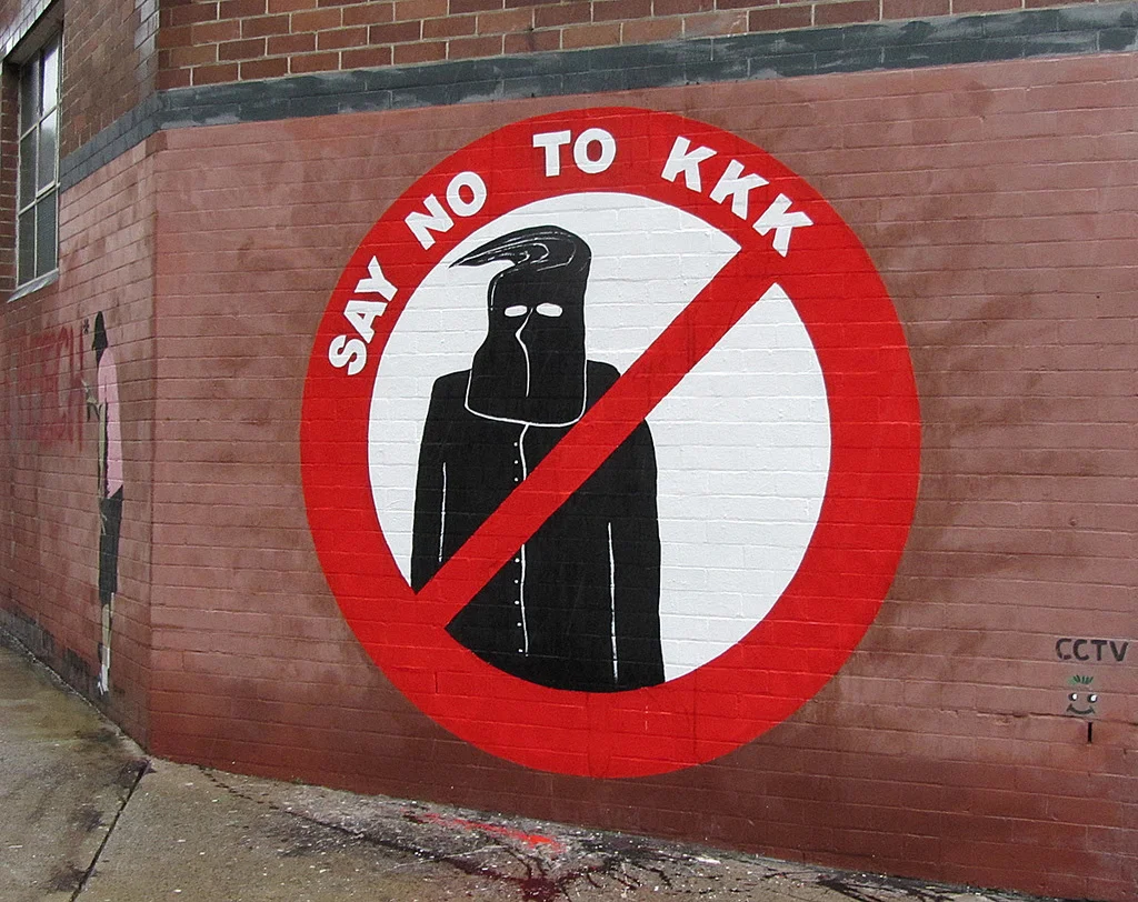 Anti-KKK Graffiti. Photo courtesy of Flickr.