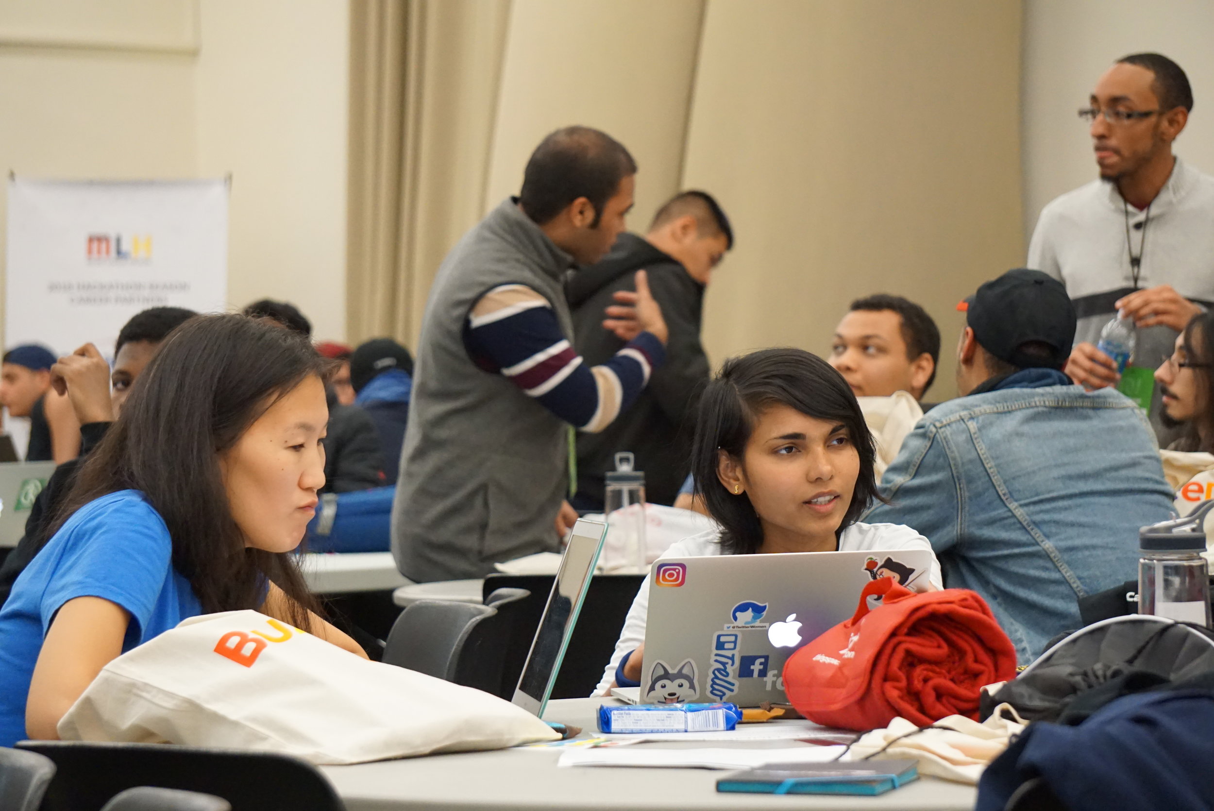  Lehman students attend annual Hackathon event. Photos courtesy of Miguel Rodriguez. 