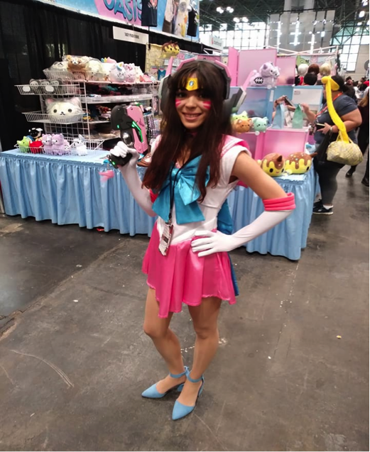 Lauren Robertson as Sailor D.Va from Overwatch and Sailor Moon.