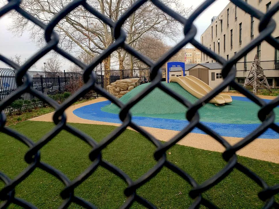 One of the playgrounds available by Lehman’s gate 3 entrance in front of Goulden Avenue. Photo by Perla Tolentino.