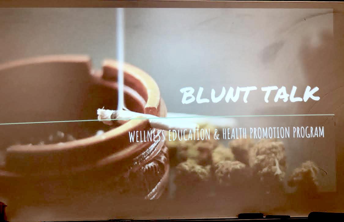 “Blunt Talk” by Department of Wellness Education & Health Promotion Program at Lehman College, Nov. 29, 2018. Photo by Thairy Pontier Lantigua.