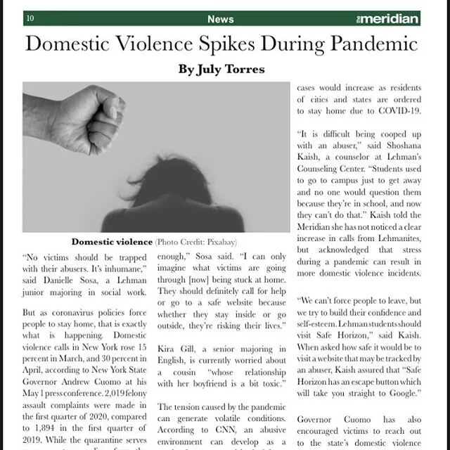&ldquo;I used to be in an abusive relationship, and it was difficult enough,&rdquo; 🙅🏻&zwj;♀️❌🆘
#toxicrelationships #covid19 #womanabuse #stop #lehman #niunamenos #noesno✊