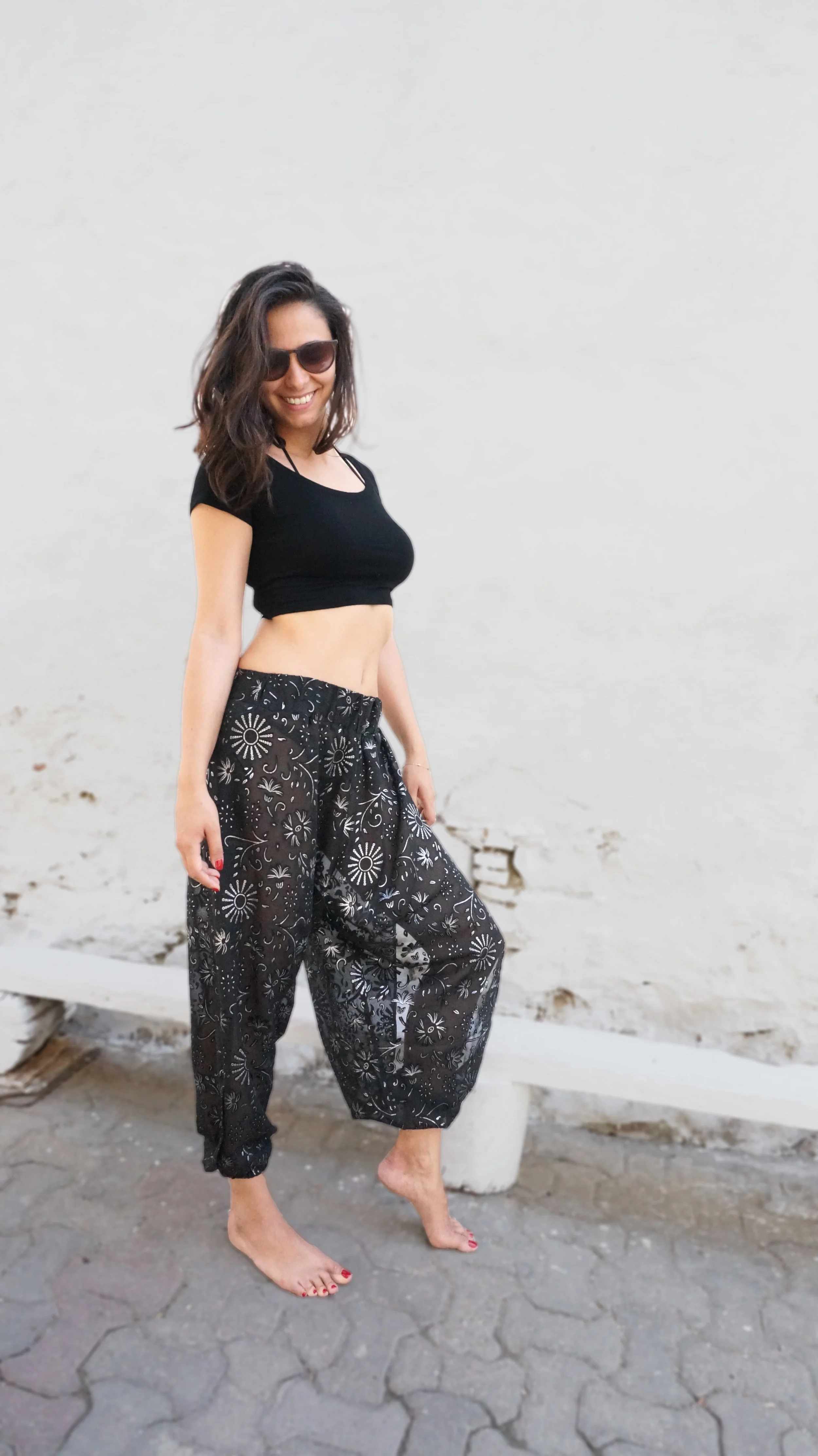 Hamsi, Slit Sides Harem Pants-gokce3.jpg