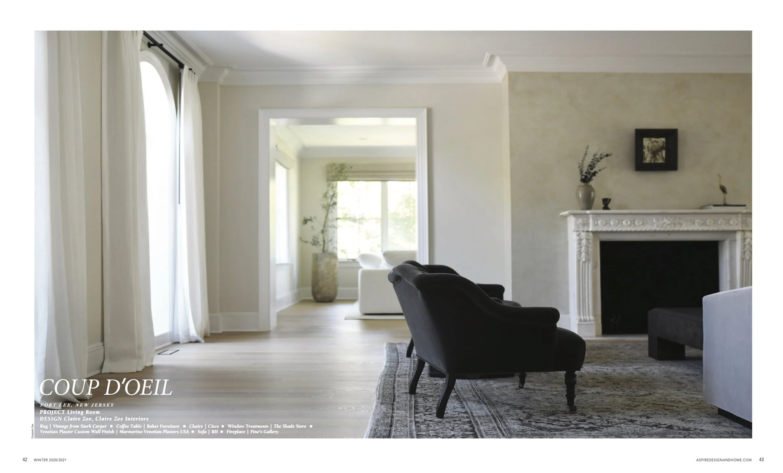 Aspire Magazine 2021 Feature — Claire Zee Interiors