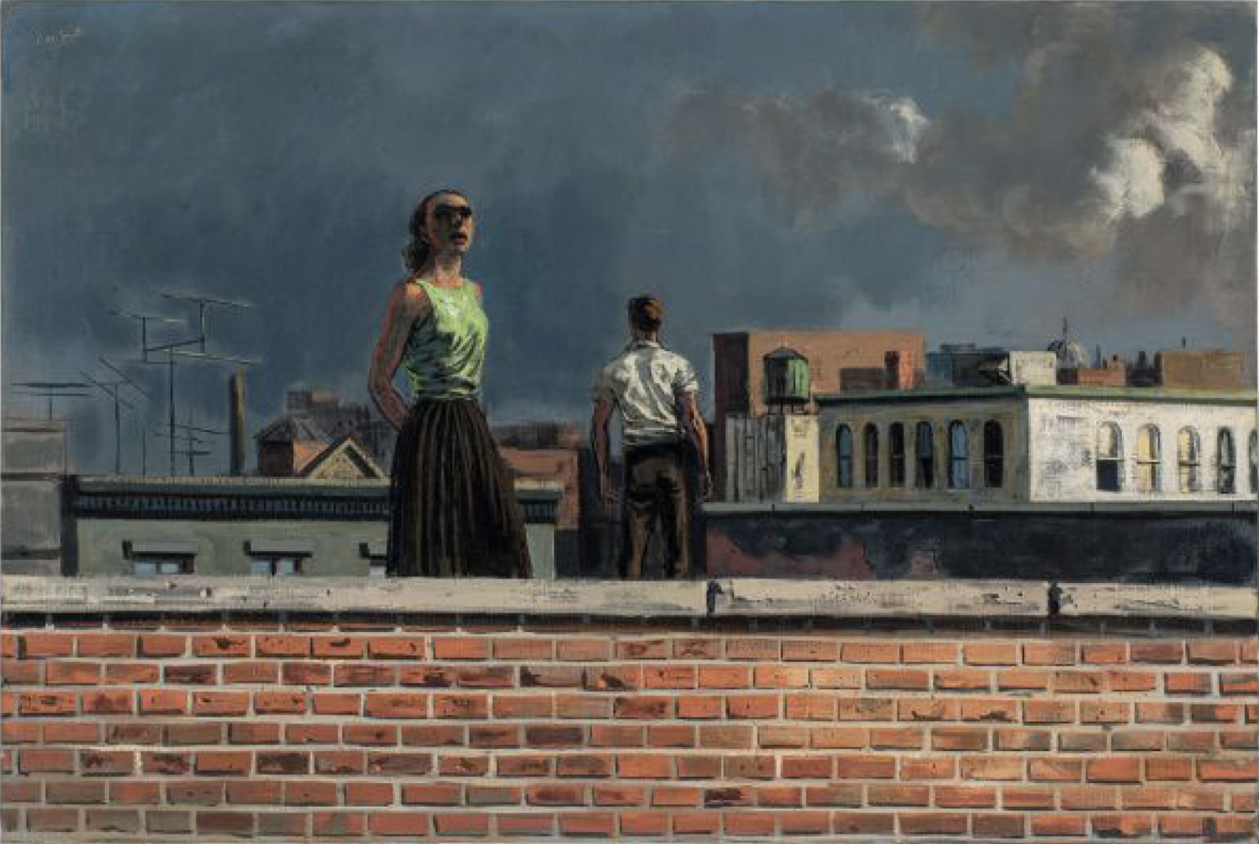  Hughie Lee-Smith,  Rooftops , 1960 