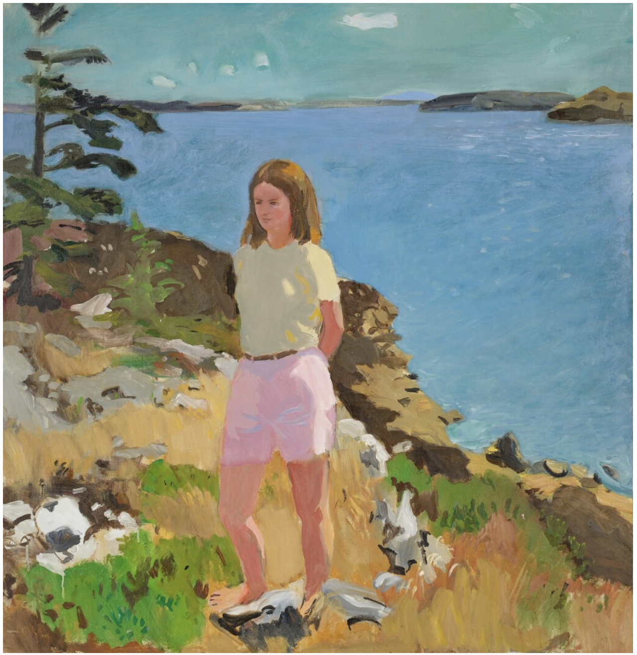  Fairfield Porter,  Girl in a Landscape , 1965 