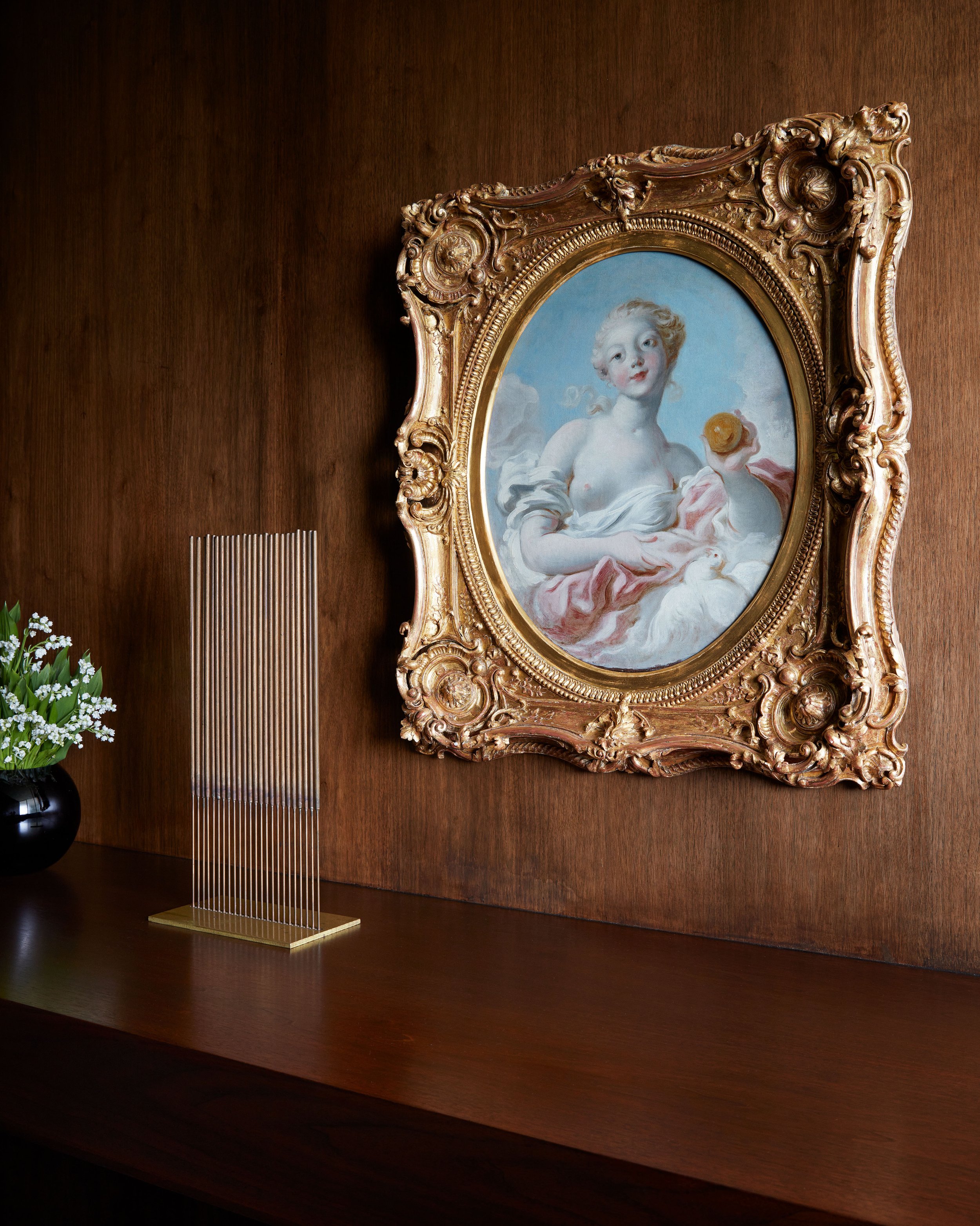  Jean-Honoré&nbsp;Fragonard,  Portrait said to be Mademoiselle Marie-Catherine Colombe as Venus , n.d. Richard Neutra's Brown House, Los Angeles 
