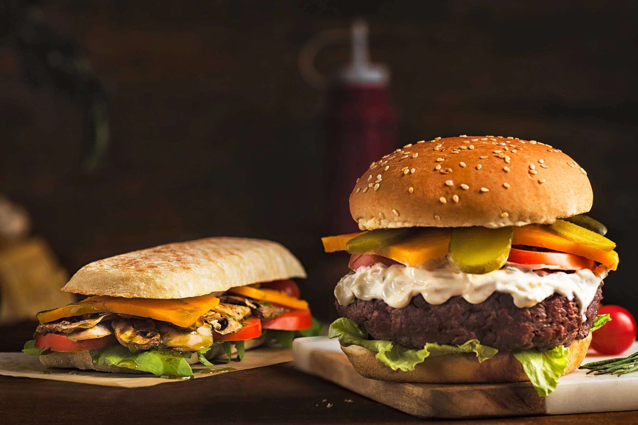 burger / sandwich 