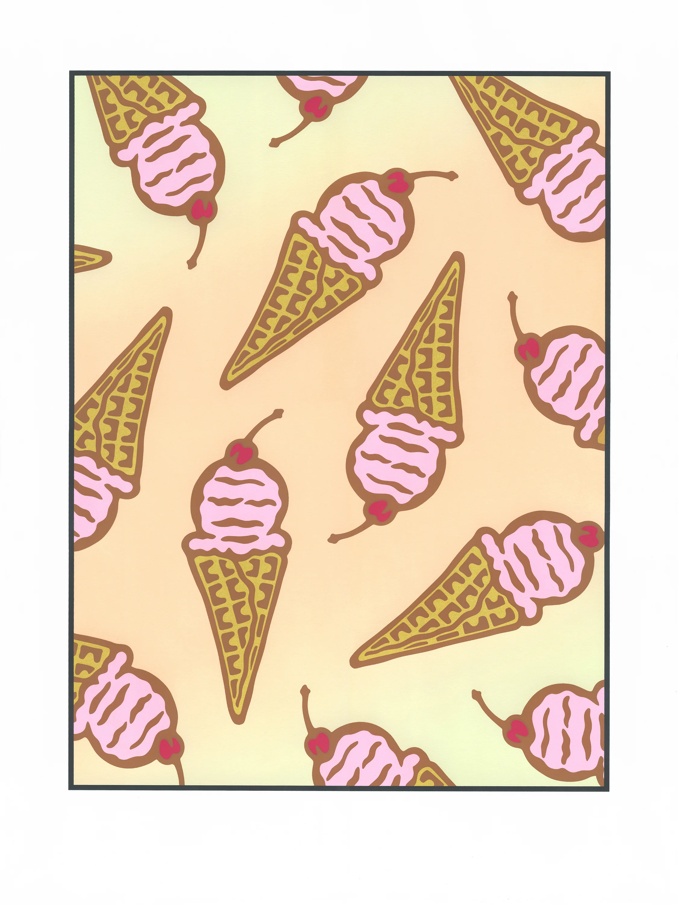 Cone(er) 20” x 15” Screen print