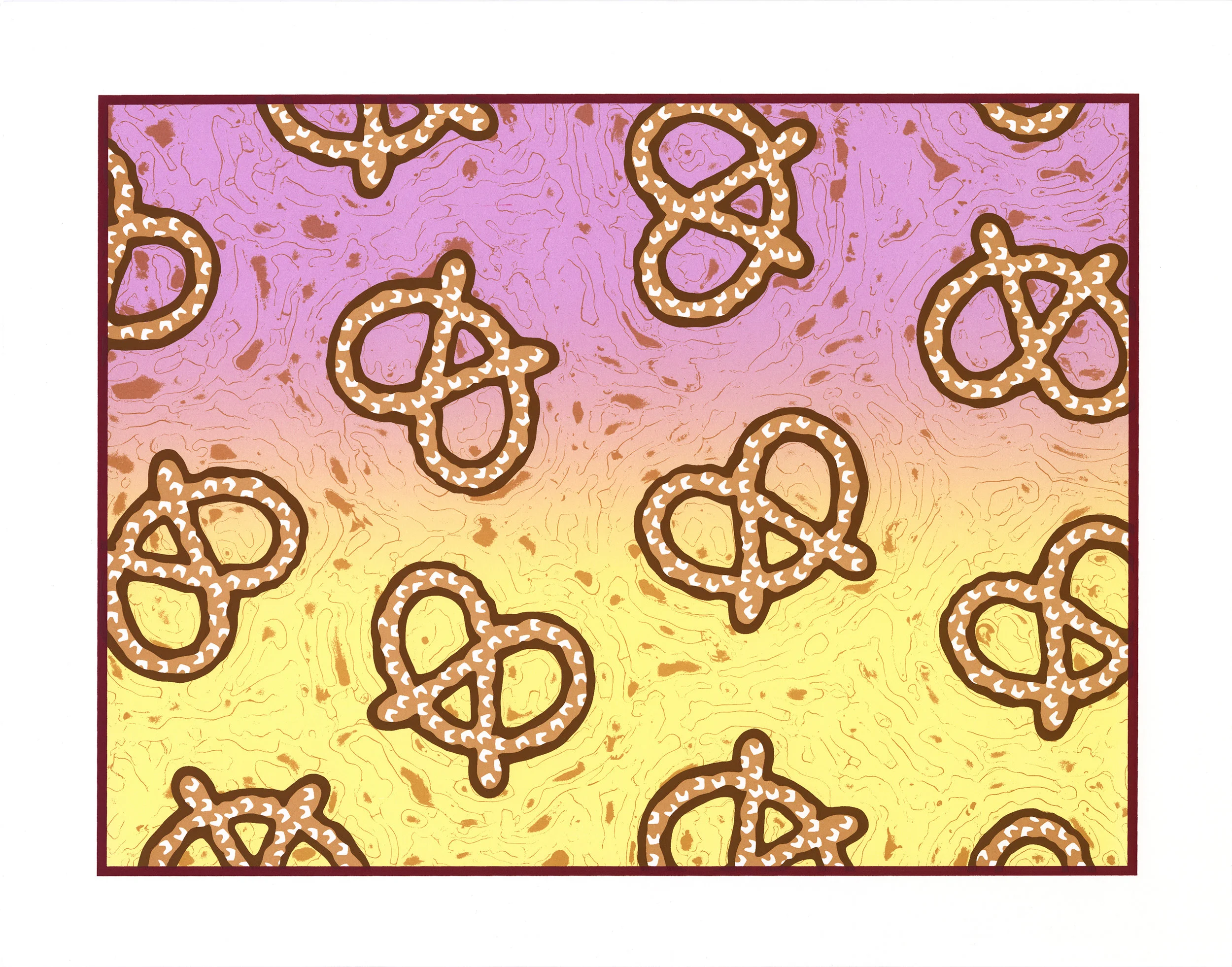 Pretzler 11” x 14” Screen print