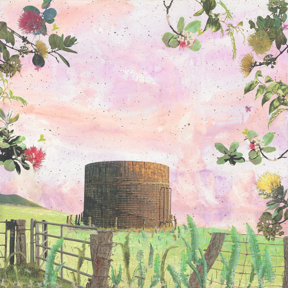 Containment Landscape #23 - Kahua Tank with Ohi'a Lehua
