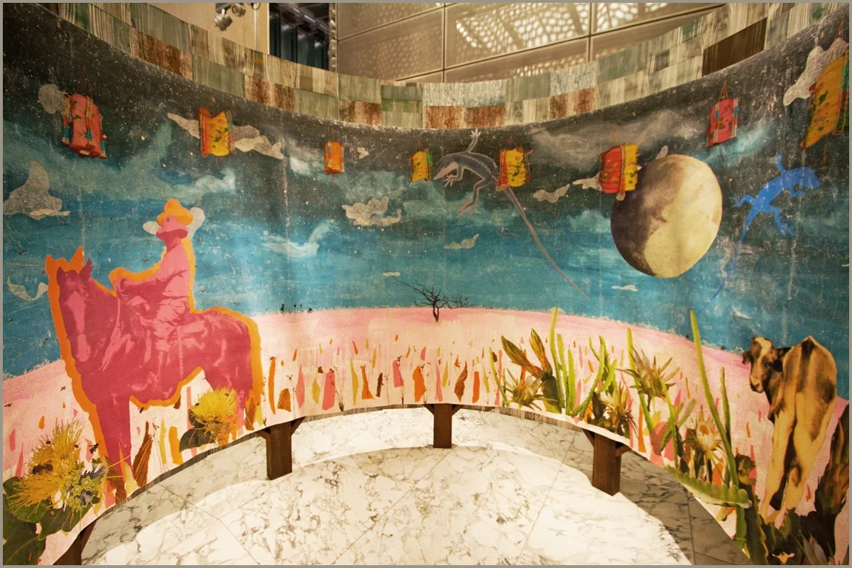 Between Worlds, Waters Flow installation at Honolulu Museum of Art First Hawaiian Center, 2010