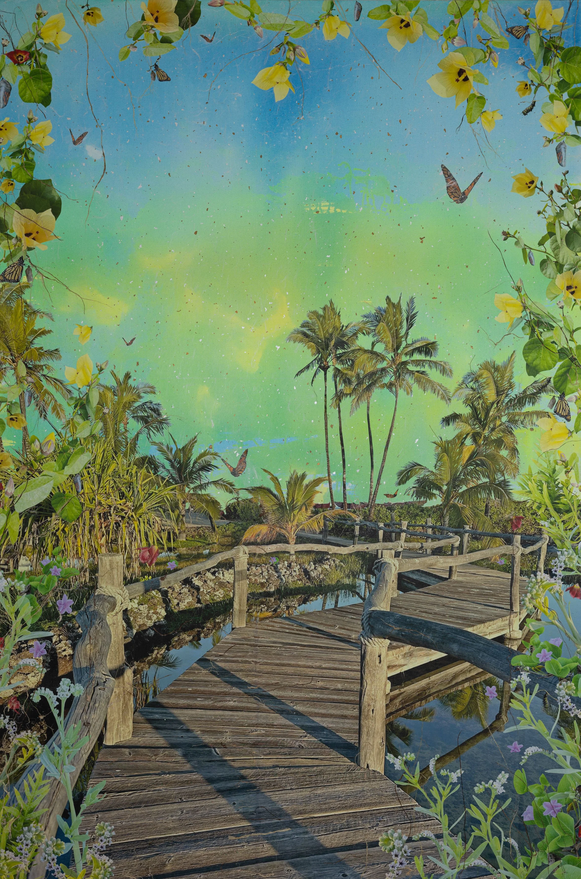 Crossings, Kukio Bridge, 48" x 72"