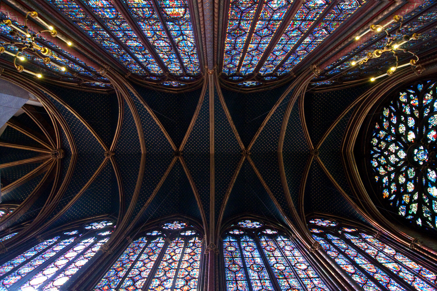 Ceiling, Ste Chapelle, Paris, France