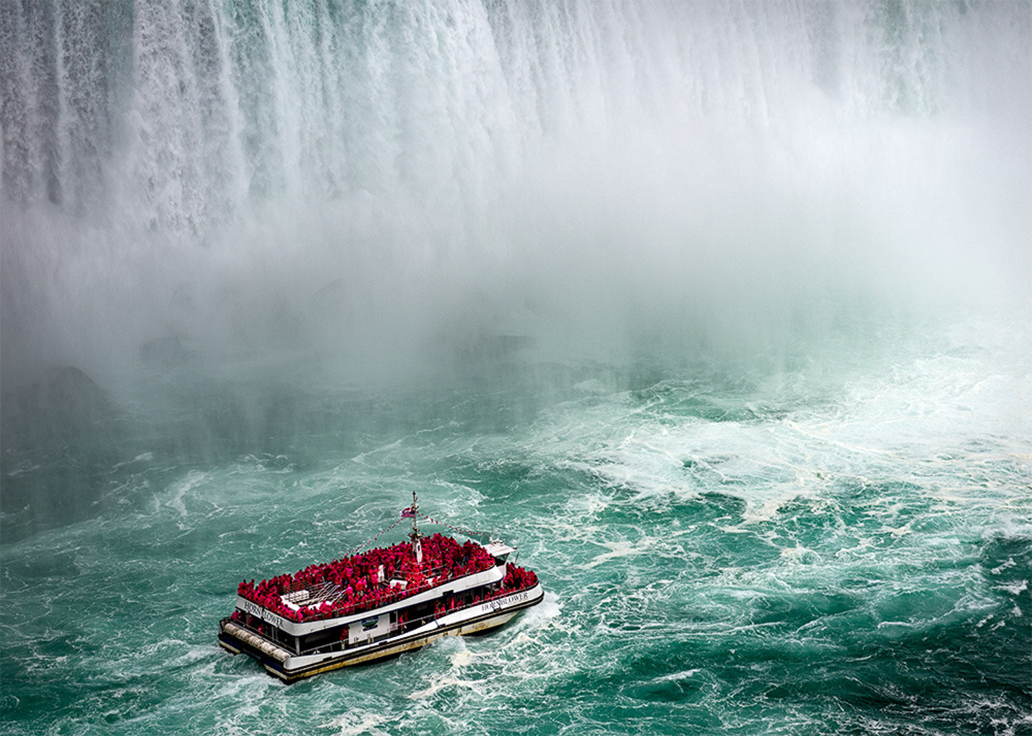 Hornblower at Horseshoe Falls, Niagara Falls, Ontario, Canada