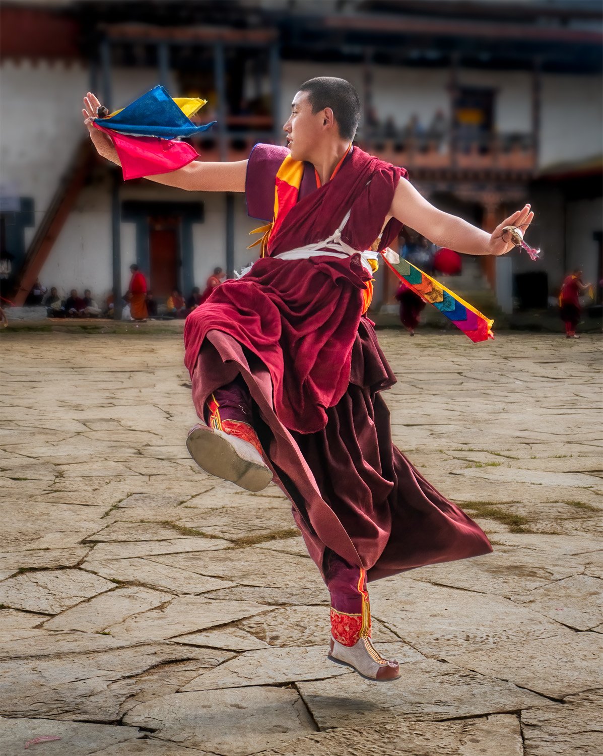 Leaping Buddhist Monk