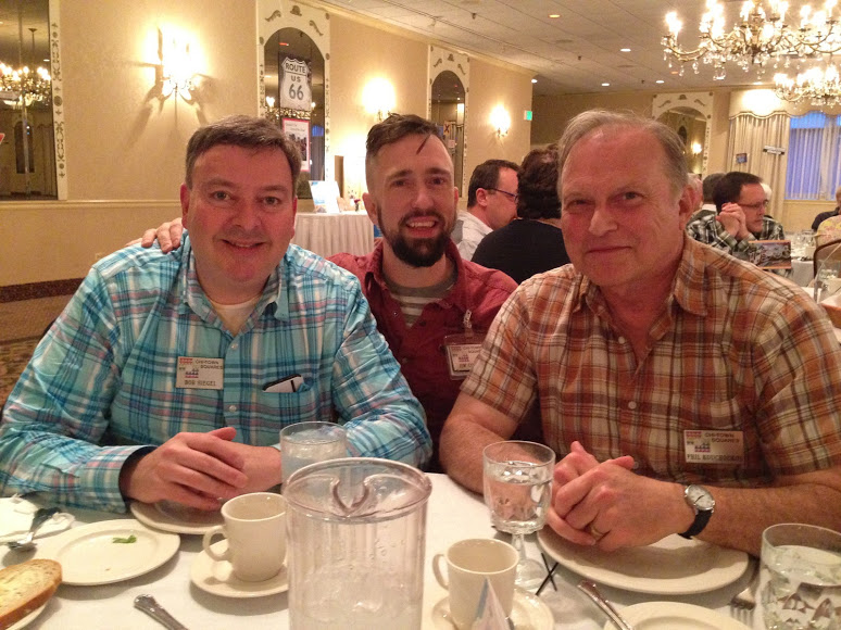   Bob, Therron, Phil, Glenview Squares Anniversary Dance, May 20, 2016, The White Eagle, Niles  