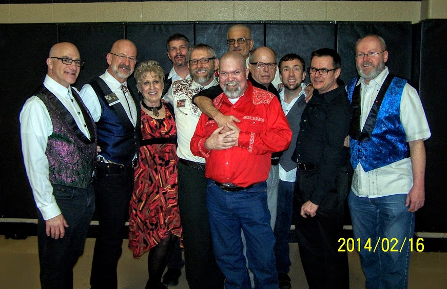   MCASD Sweetheart Dance, Feb 16, 2014! Trinity Lutheran Church, Roselle, IL, with Ed, Rob, Rich S, Rich J, Jim, Jeff, Therron, John, Steve, and in the red shirt, Devery  