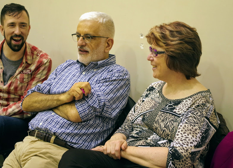   Therron, Jim and Kate visiting the South Side Squares, Mar 31, 2016  