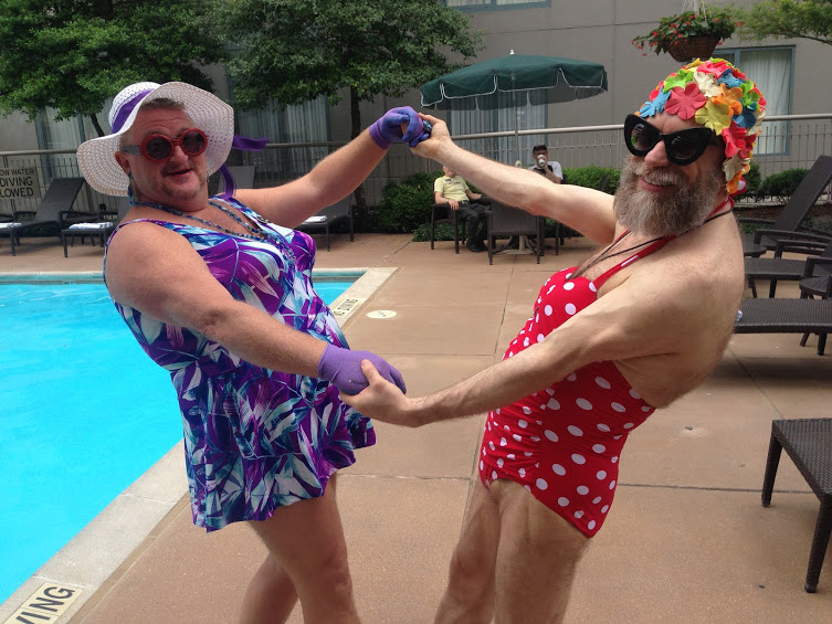   Bathing Beauties make a rare, brief appearance at the St. Louis Convention, May 26, 2015  