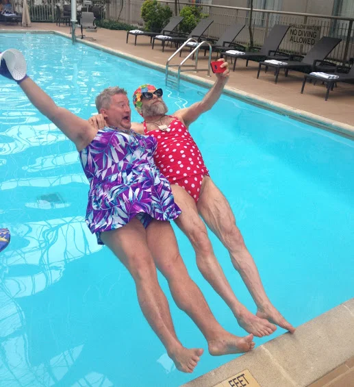Bathing Beauties falling at the St. Louis Convention, May 26, 2015