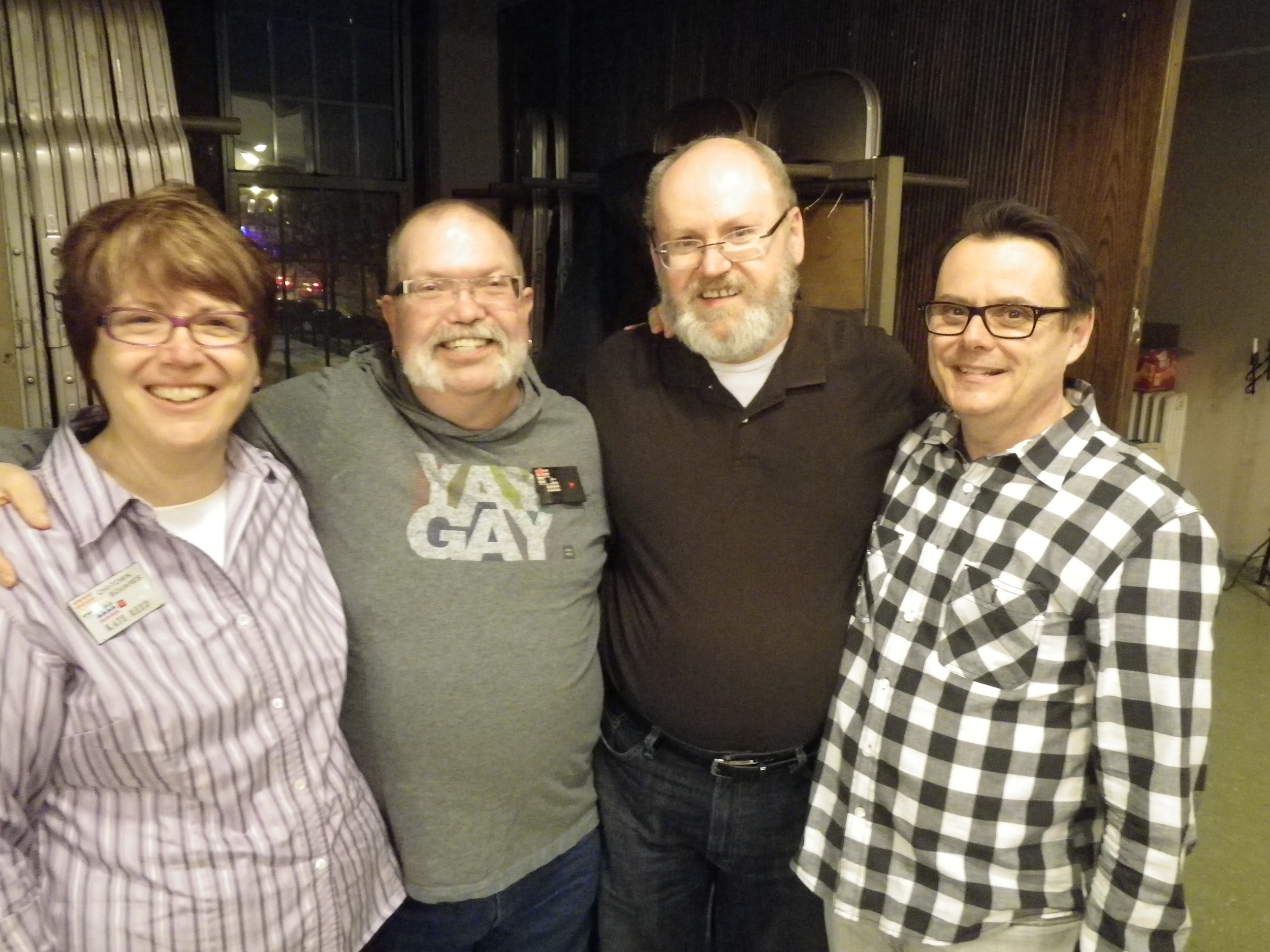   Kate Reed, Devery Schmidt, Steve Moore and John Wood, Mar 7, 2015  