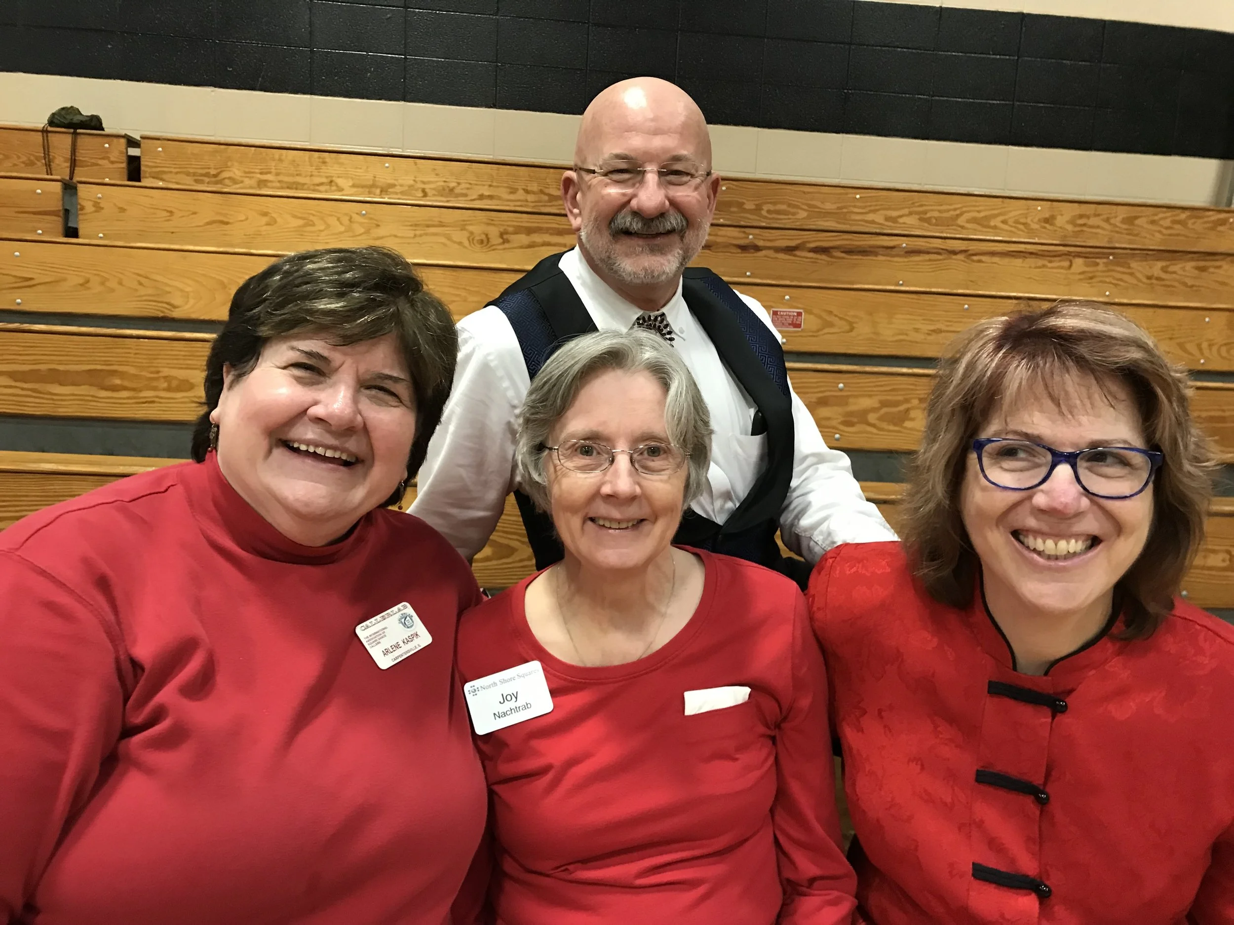 Arlene, Joy, Kate and Rob at MCASD's 57th Annual Sweetheart Dance, 2/19/2017, at Trinity Lutheran Church in Roselle