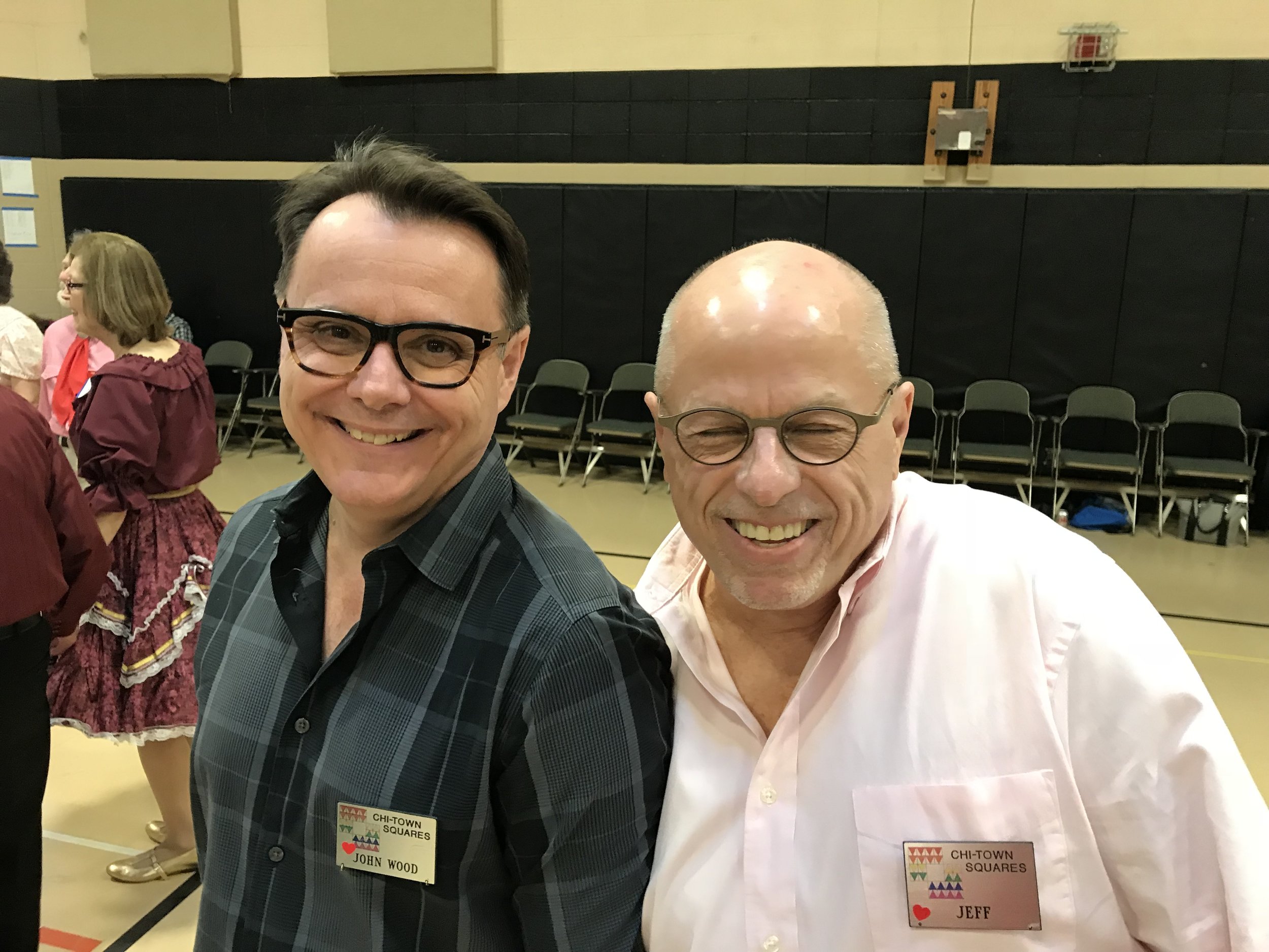   John and Jeff at MCASD's 57th Annual Sweetheart Dance, 2/19/2017, at Trinity Lutheran Church in Roselle  