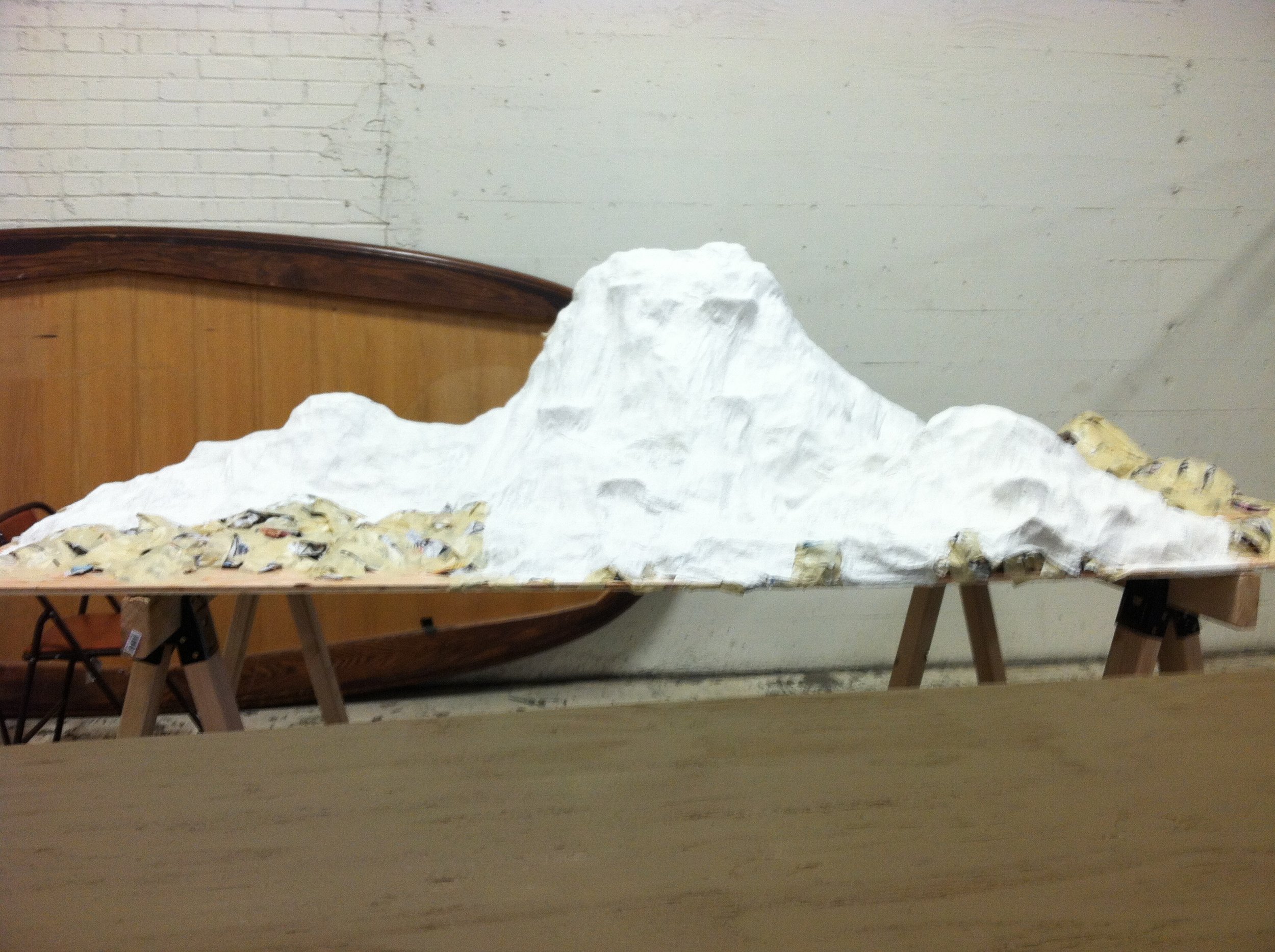 Second Layer: Plaster of Paris.