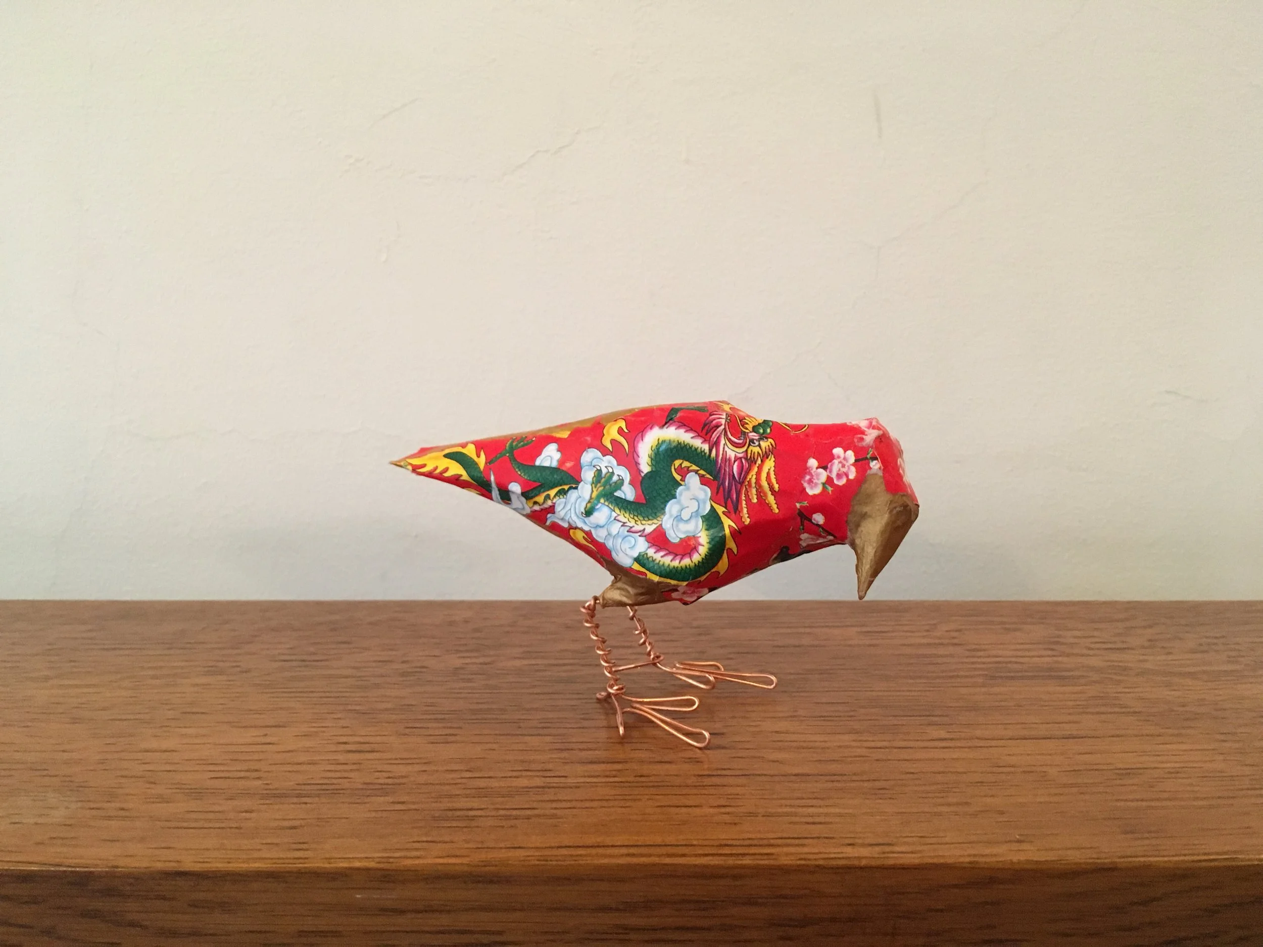 Chinese good fortune flyer New Year's bird