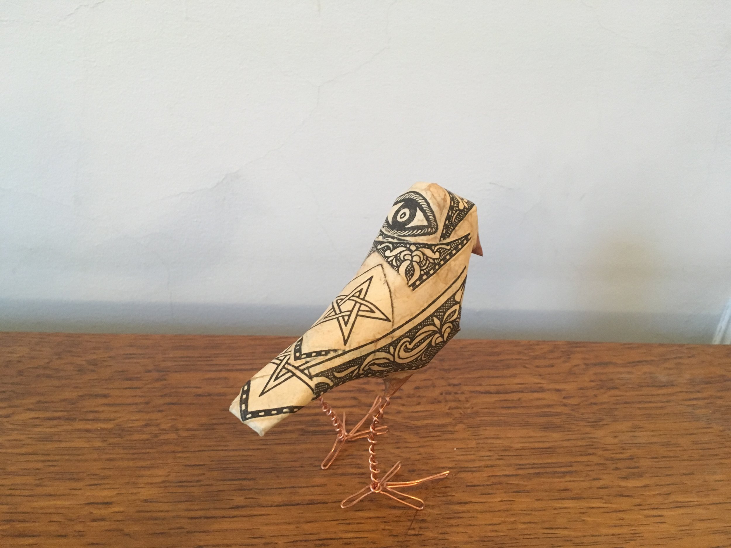 Moroccan spiritual symbols bird #1 (commission)