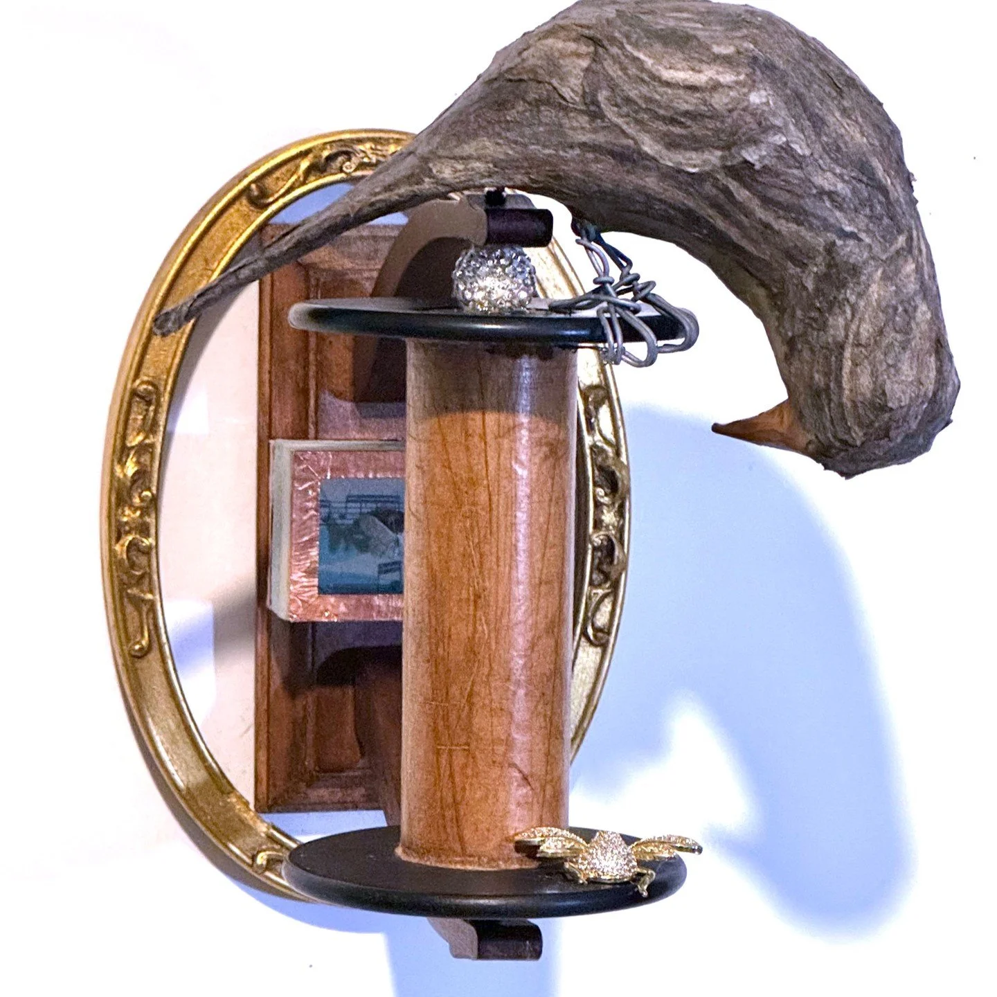 Material Obsession at the KMAC Shop (gallery in back of ground floor) is open through next week - still time to see (and buy!) wonderful creations made from found and repurposed materials! @kmacmuseum #reuserecycle #foundobjectart #recycledbirds @mus