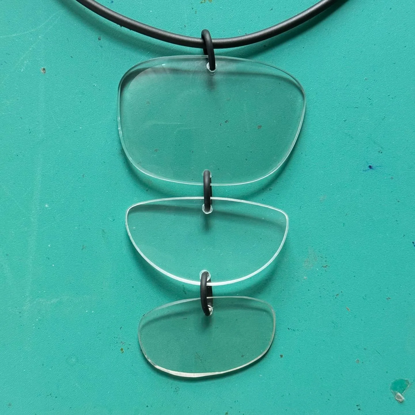 Oh, yes, I am happy with this direction. Also pursuing more sculptural forms, but I often start exploring a new material by making jewelry. If you have a stash of old glasses you'd like to give a new arty life (broken frames, old prescriptions, regul